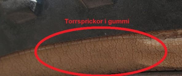 Torrsprickor i däck